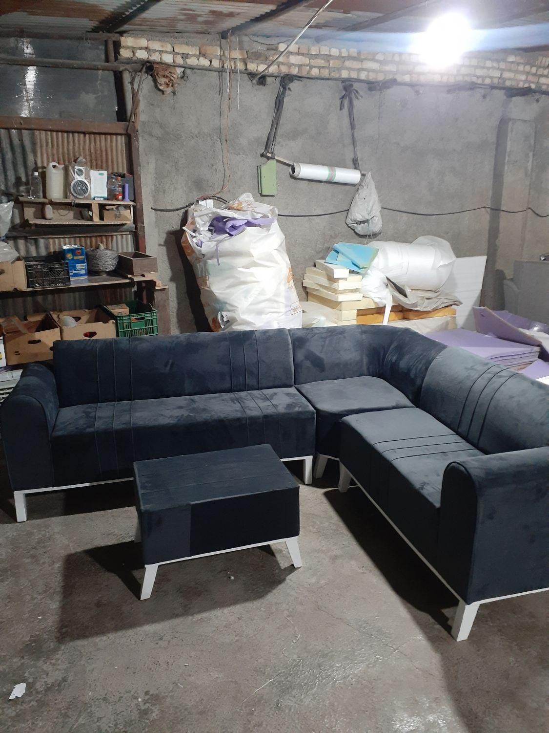 مبل ال چستر۶و۷نفره مبلمان راحتی کمجا با رنگبندی|مبلمان خانگی و میز عسلی|پرند, فاز ۱|دیوار