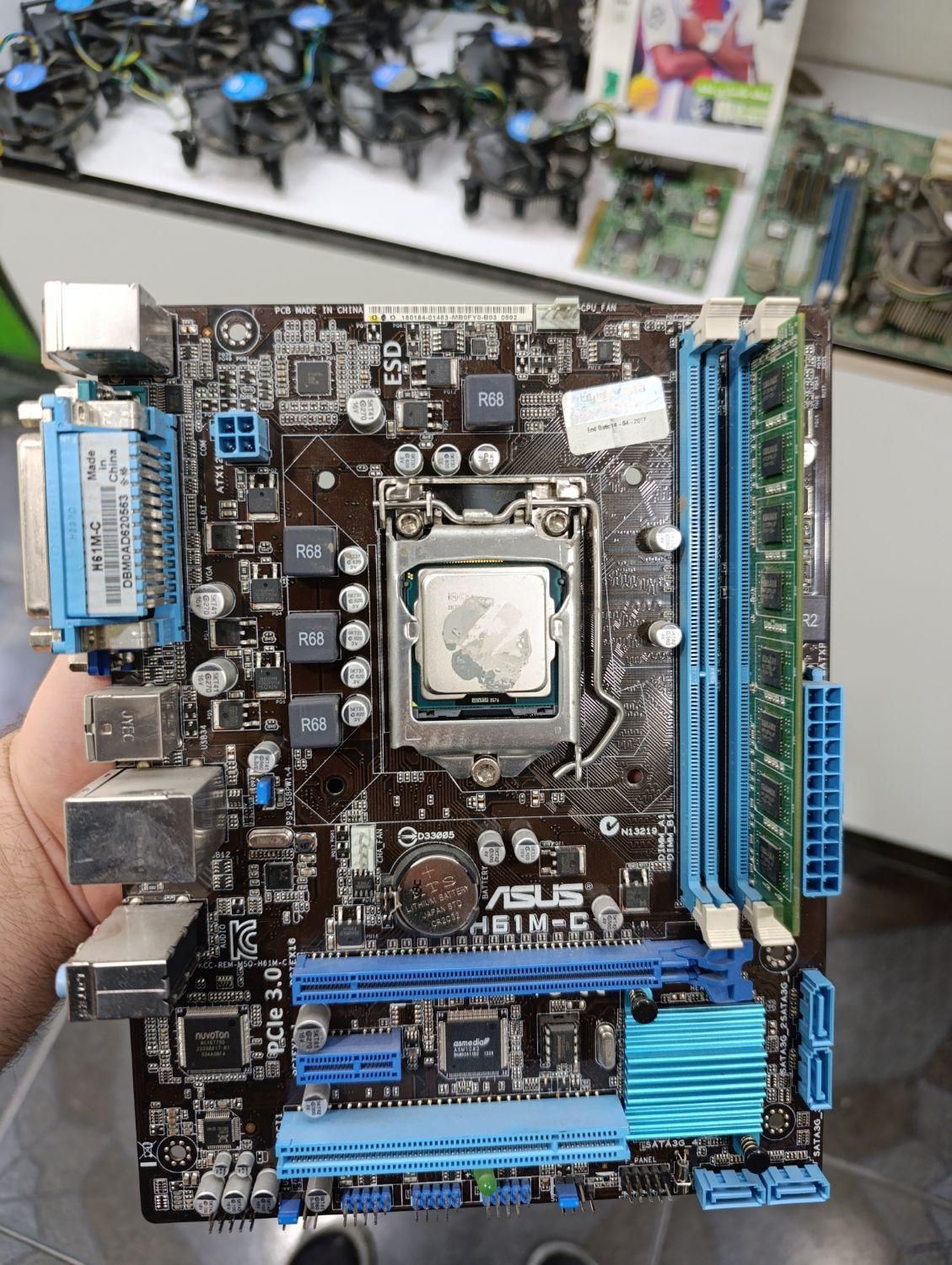 6عدد مادر برد h61به همراه CPU و ram|قطعات و لوازم جانبی رایانه|قرچک, |دیوار