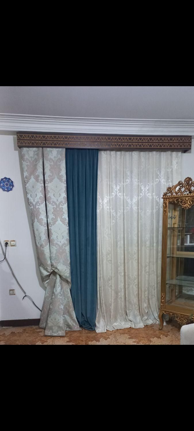 دو پرده‌‌‌مجلسی‌باکتیبه‌بسیارتمیزبه‌صورت‌جداگانه‌‌|پرده، رانر، رومیزی|بابل, |دیوار