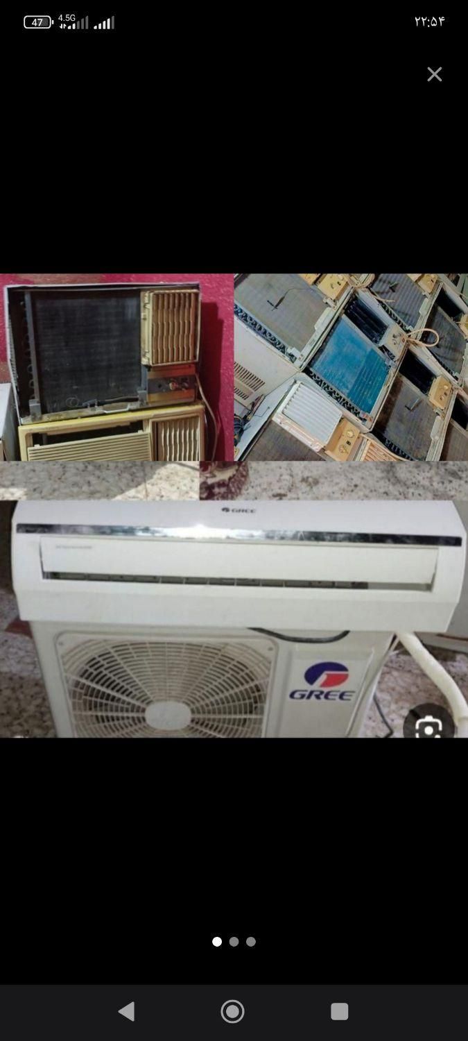 ف خریدار کولر سالم سوخته خرابه اوراقی فرسوذه|کولر گازی و فن‌کوئل|بندرعباس, |دیوار