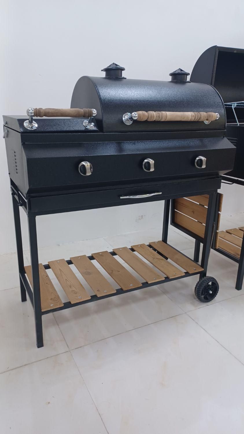 باربیکیو ۸۰ سانتی پلوپز دار گازی زغالی دومنظوره|اجاق گاز و لوازم برقی پختوپز|چهارباغ, |دیوار