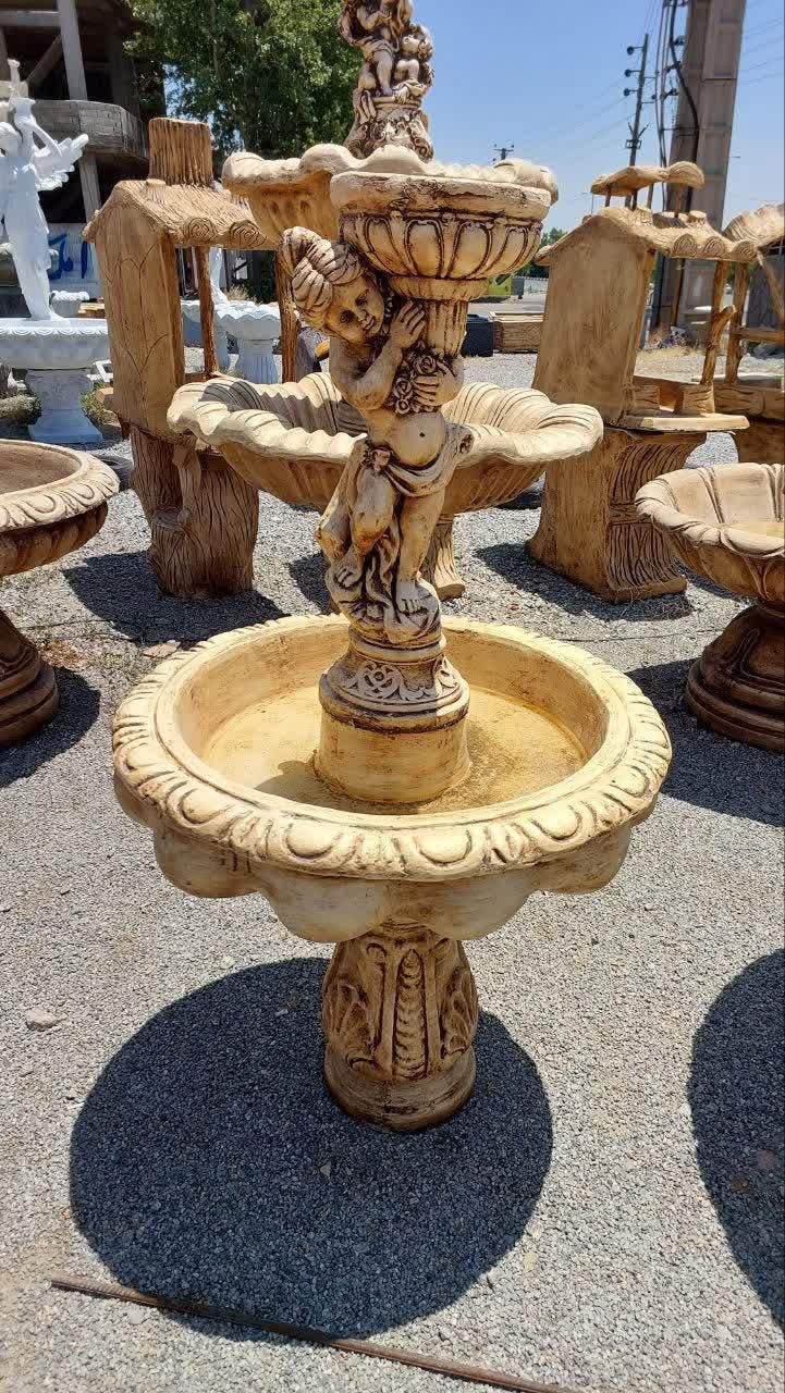 آبنما مجسمه دار بتن گلاس سنگین مقاوم ویلایی فواره|مصالح و تجهیزات ساختمان|آستارا, |دیوار