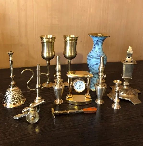 ساعت رومیزی برنجی|صنایع دستی و سایر لوازم تزئینی|تهران, مطهری|دیوار