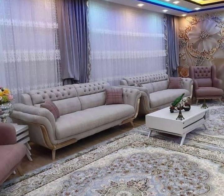 مدل نایس اصل با میز وسط و عسلی تمام چوب مبل|مبلمان خانگی و میز عسلی|پاکدشت, |دیوار