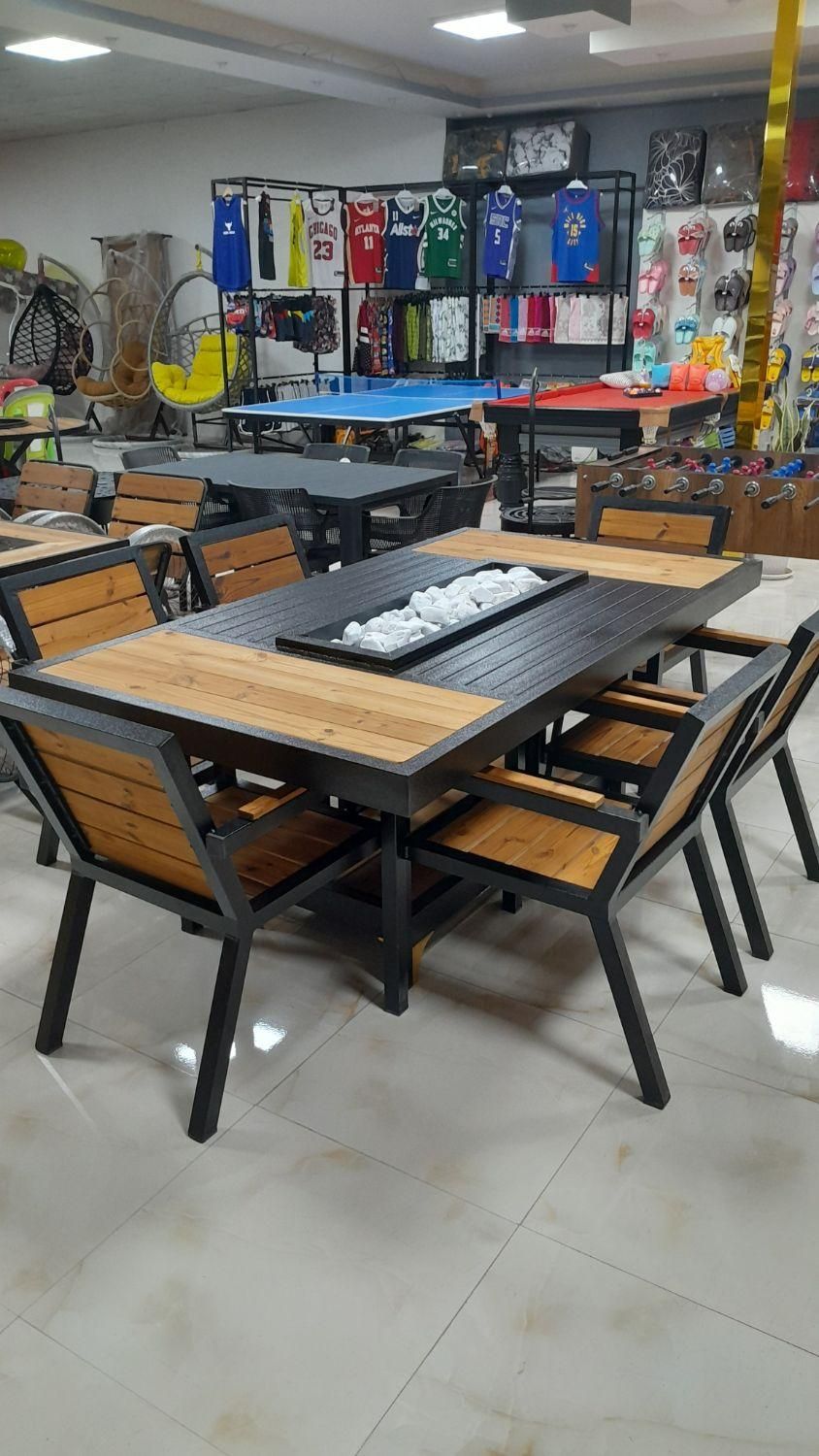 ست آتشدان ترمو ود فلزی  کد ۲۲۱۲|مبلمان خانگی و میز عسلی|چهارباغ, |دیوار