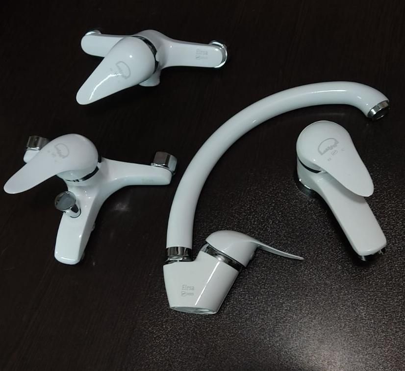 شیرآلات سفید کروم مدل آترین 5سال گارانتی|مصالح و تجهیزات ساختمان|قزوین, |دیوار