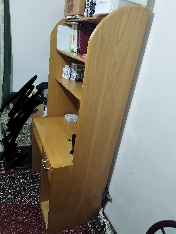 میز کامپیوتر کتابخانه دار|میز تحریر و کامپیوتر|گلبهار, |دیوار