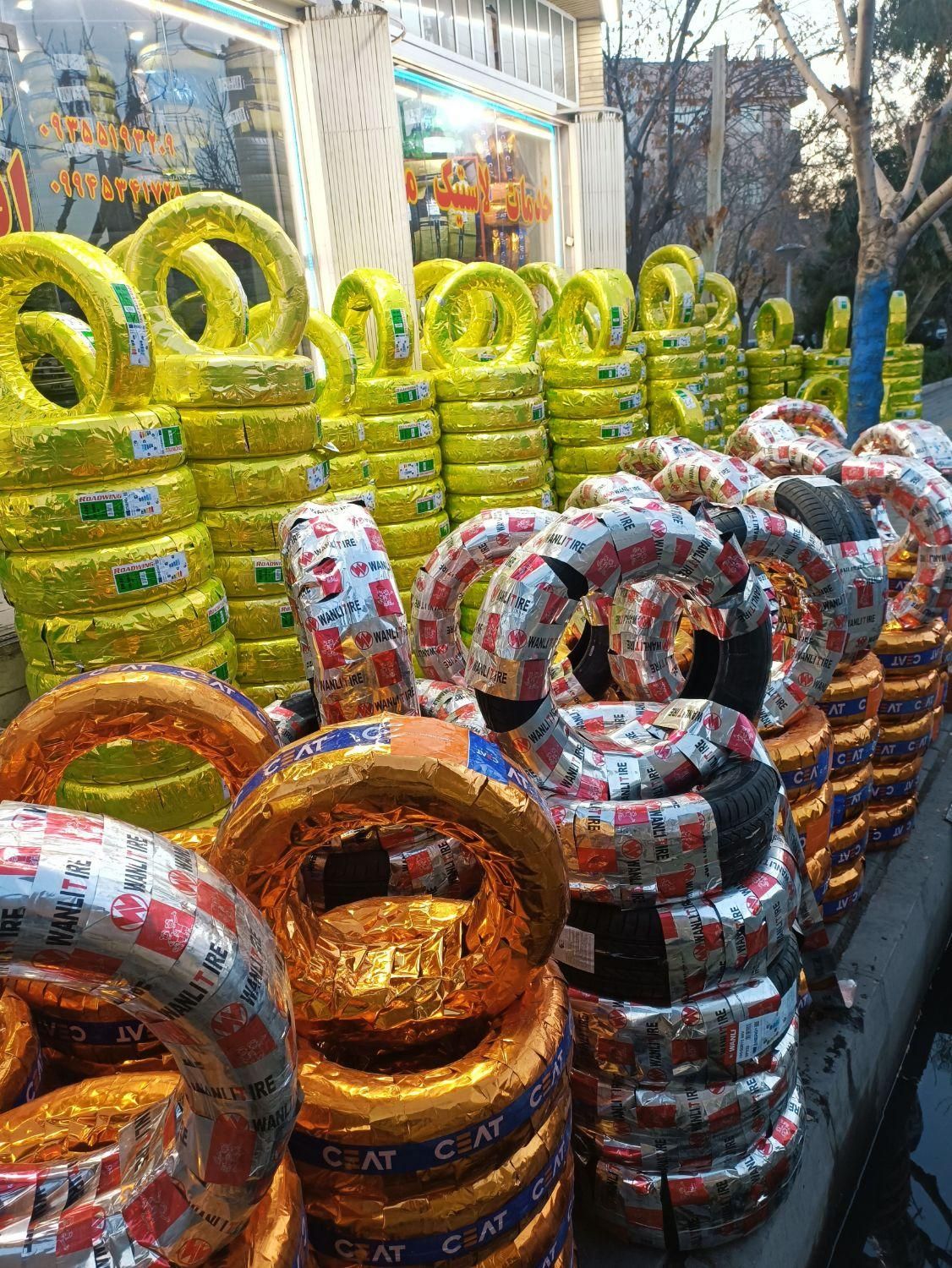 لاستیک نو اقساط چک ۱تا۴ ماه پراید پژو پارس تیبا|قطعات یدکی و لوازم جانبی|قم, شاه ابراهیم|دیوار