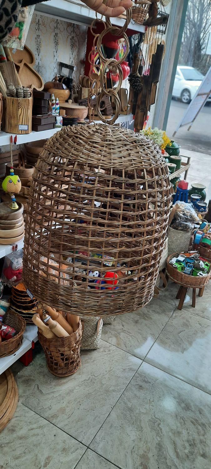 لوستر چوب مروار|لوستر و چراغ آویز|رشت, هلال احمر|دیوار