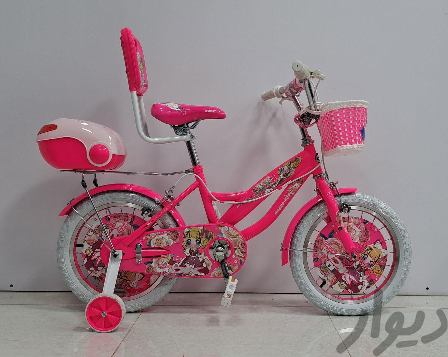دوچرخه سایز ۱۶ فانتزی دخترانه برند ok|دوچرخه، اسکیت، اسکوتر|تهران, بهارستان|دیوار