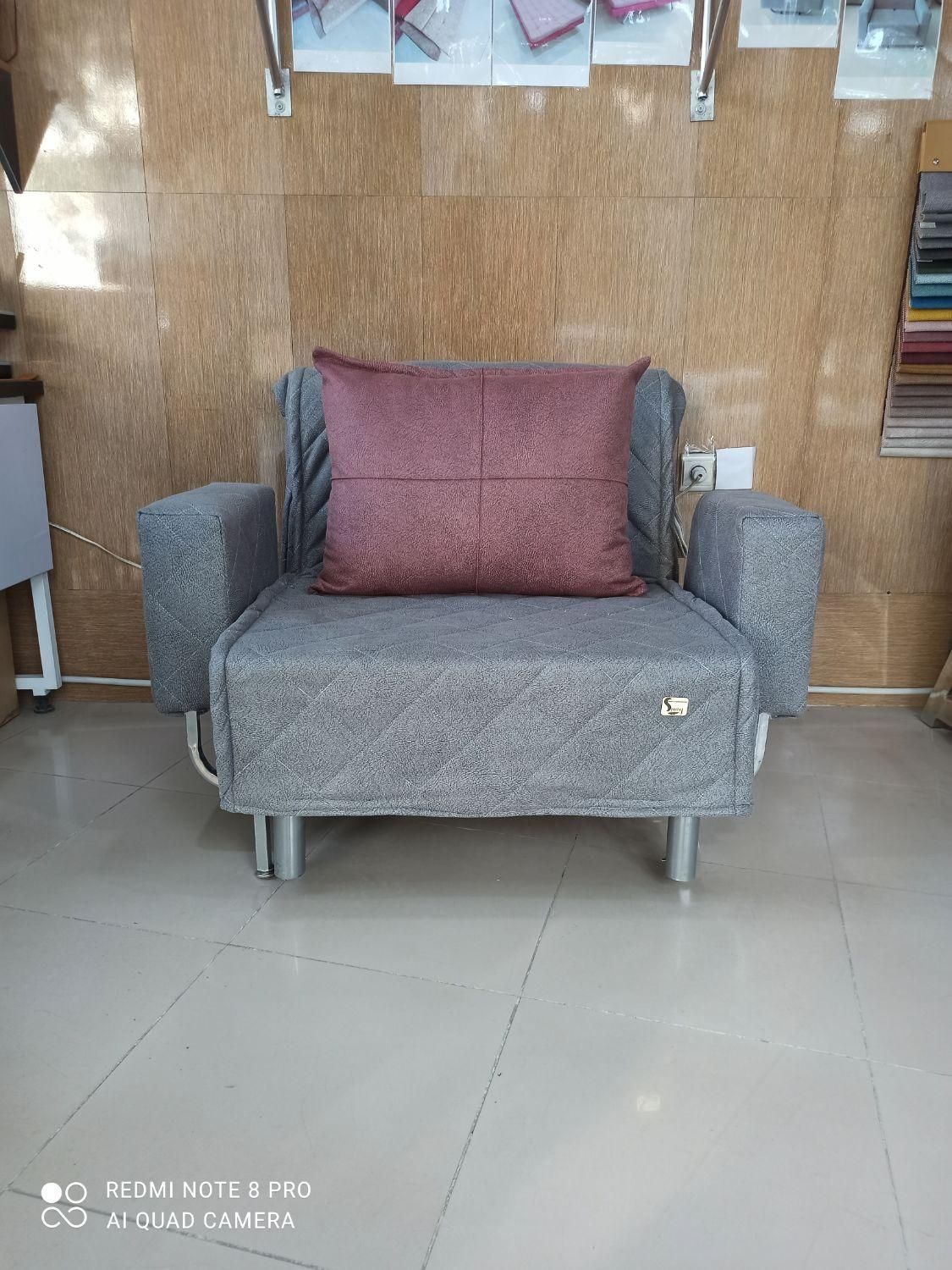 مبل تختخوابشو یکنفره شرکتی/تختشو رویال/کاناپه تک|مبلمان خانگی و میز عسلی|کرمانشاه, |دیوار