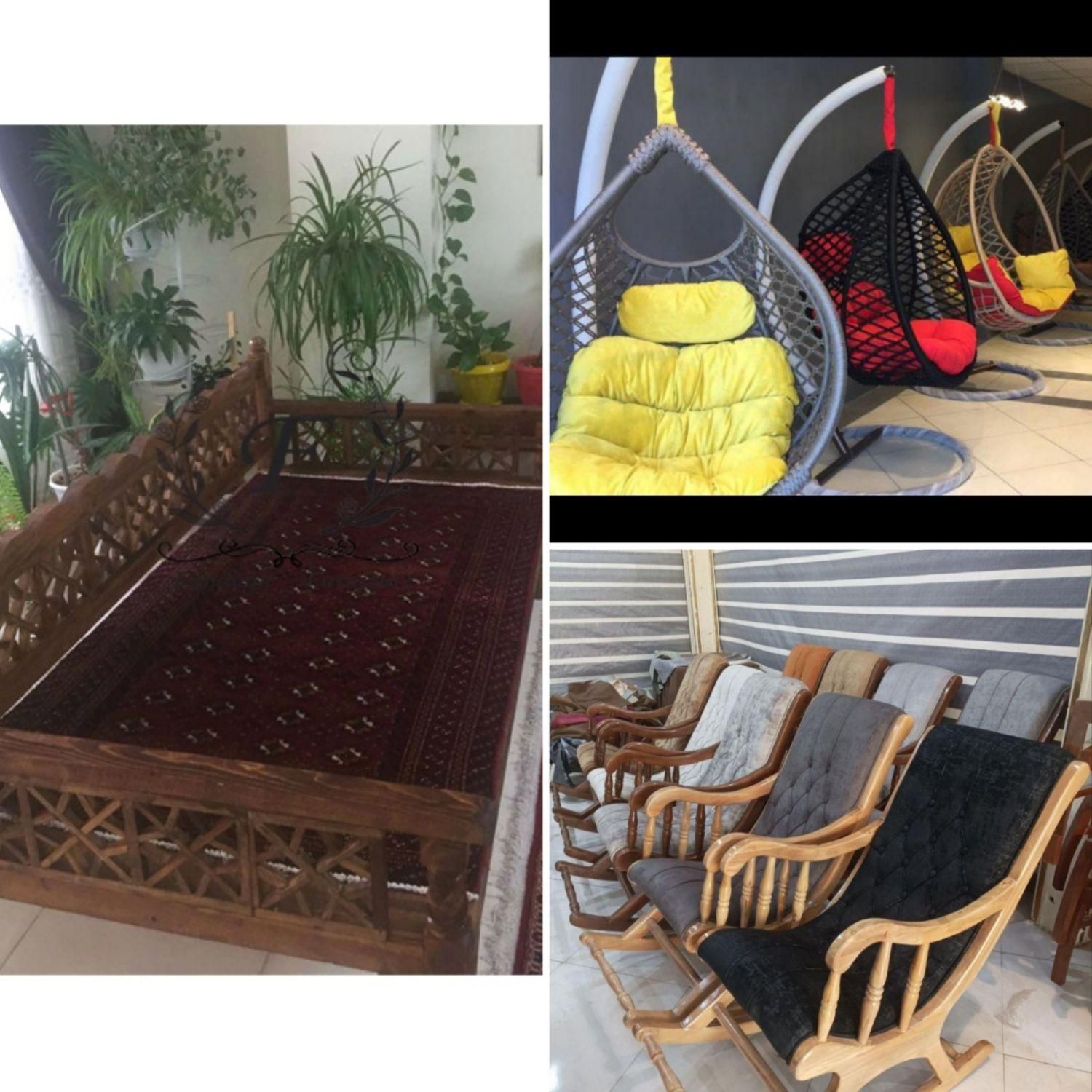 صندلی سنتی تاب صندلی مادربزرگ|صندلی و نیمکت|همدان, |دیوار