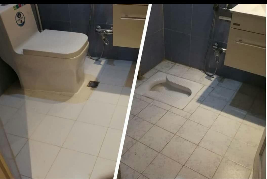 کاشی کاری .تعمیرات. تعویض سنگ توالت. رفع نم و نشتی|خدمات پیشه و مهارت|تبریز, |دیوار