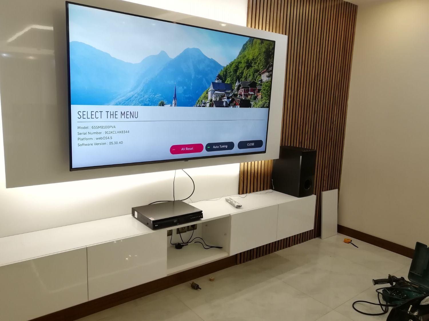 نصب تخصصی تلویزیون، انواع براکت و آنتن|خدمات پیشه و مهارت|اصفهان, فرهنگیان|دیوار