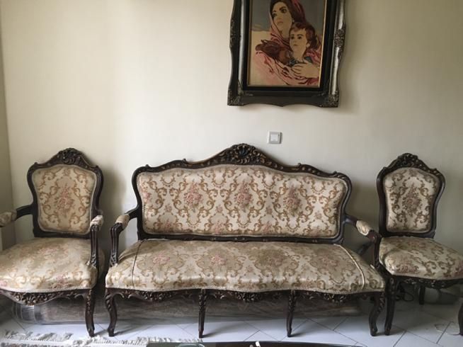 مبلمان استیل از چوب گردو آنتیک زیر قیمت|مبلمان خانگی و میز عسلی|تهران, مجیدیه|دیوار