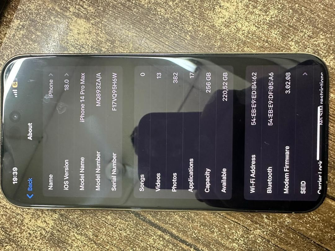 اپل iphone 14 Pro Max با حافظهٔ ۲۵۶ گیگابایت|موبایل|تهران, شهرک آپادانا|دیوار