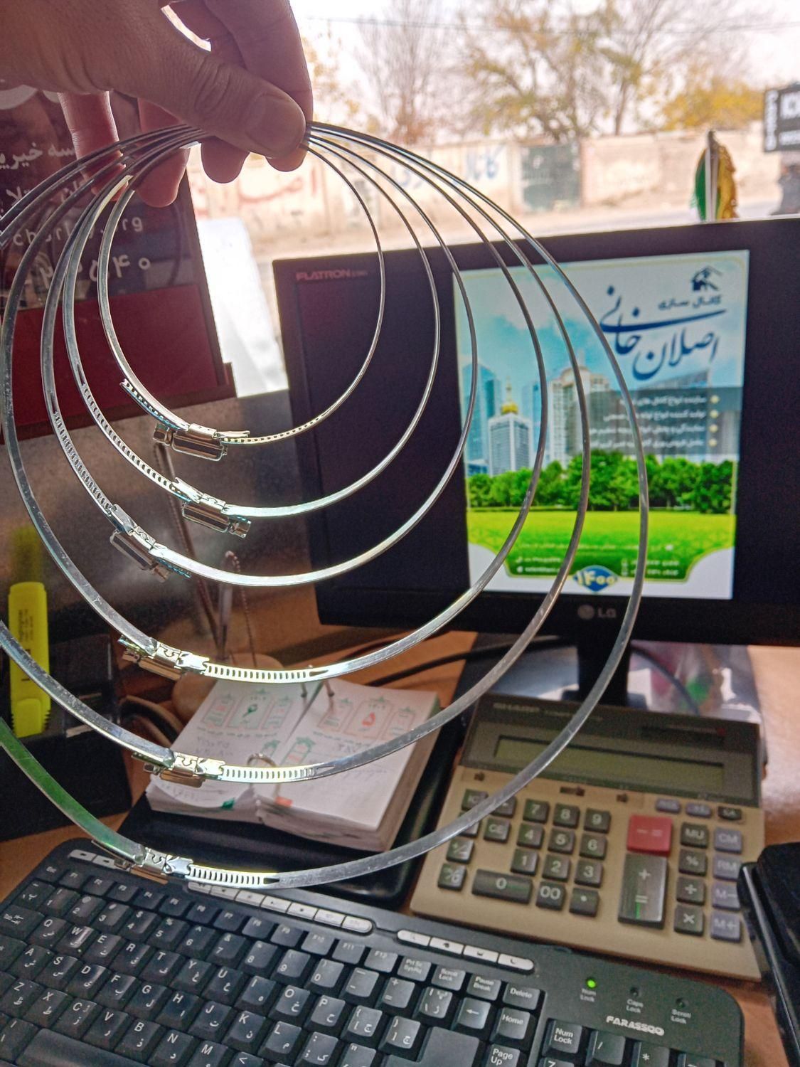 بست ترک کانال سازی لوله فکسیبل هوا فلکسی سایز ها|کولر گازی و فنکوئل|صفادشت, |دیوار