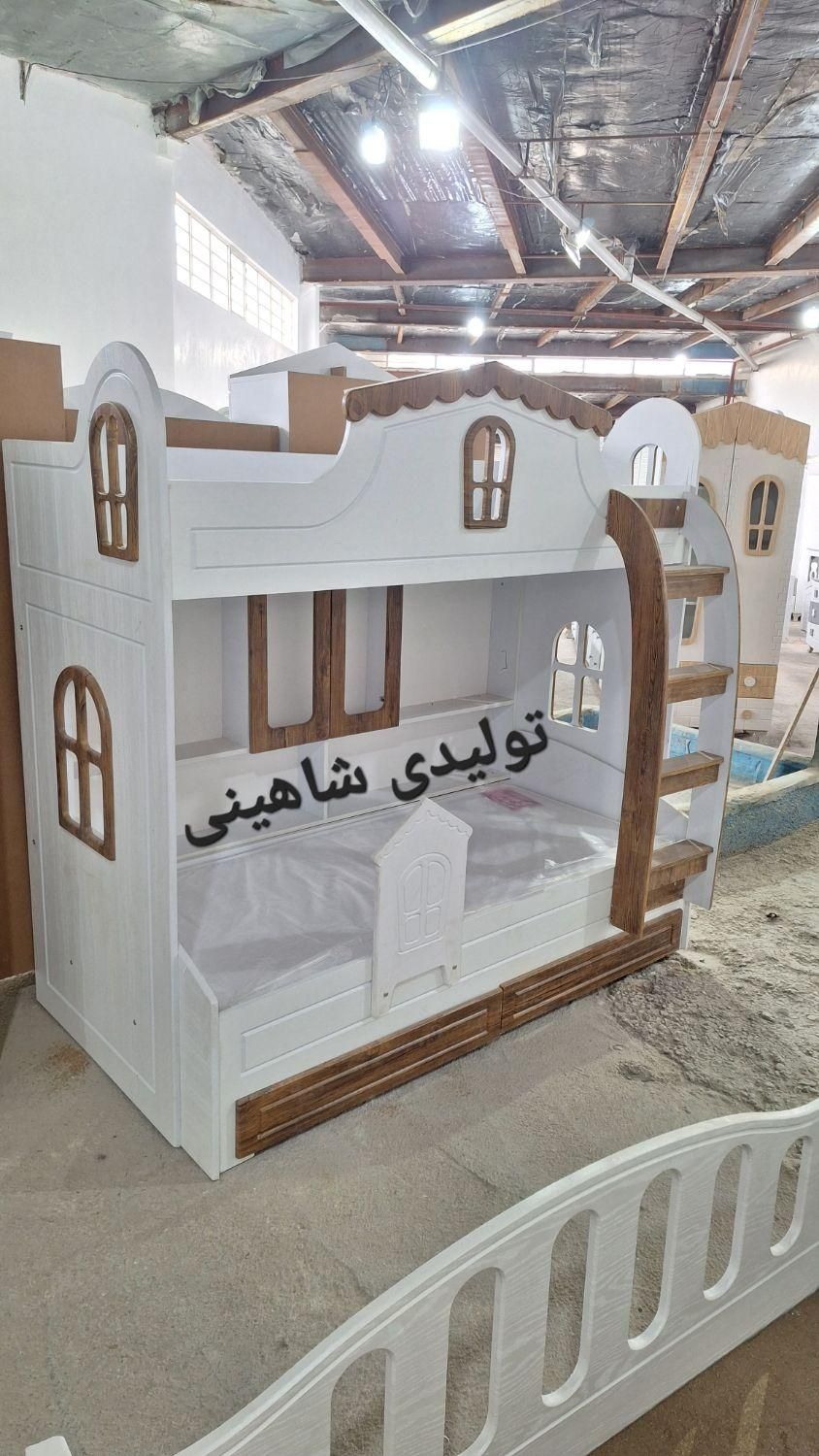تخت دو طبقه ام دی اف 2طبقه|تخت و سرویس خواب|مشهد, خواجه ربیع|دیوار