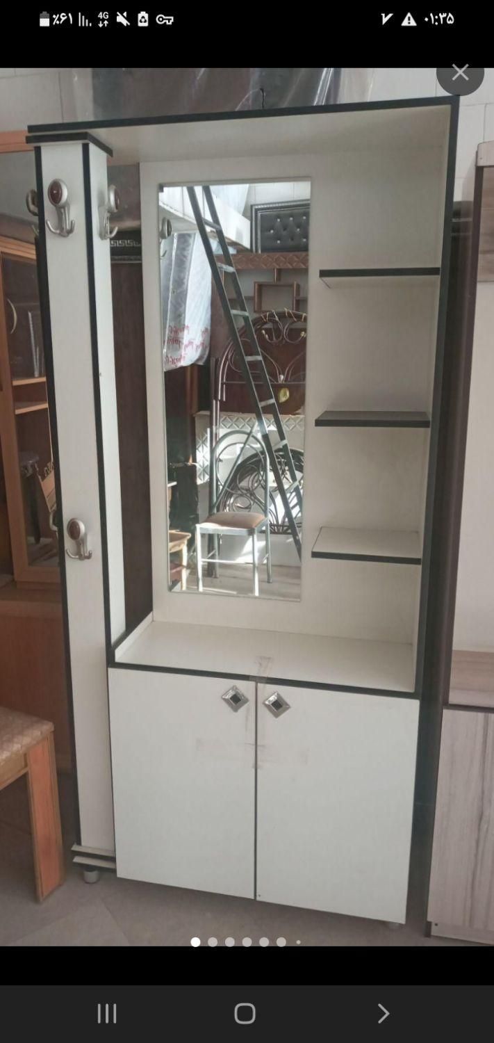 جالباسی آینه دار|بندرخت و رخت‌آویز|یزد, |دیوار