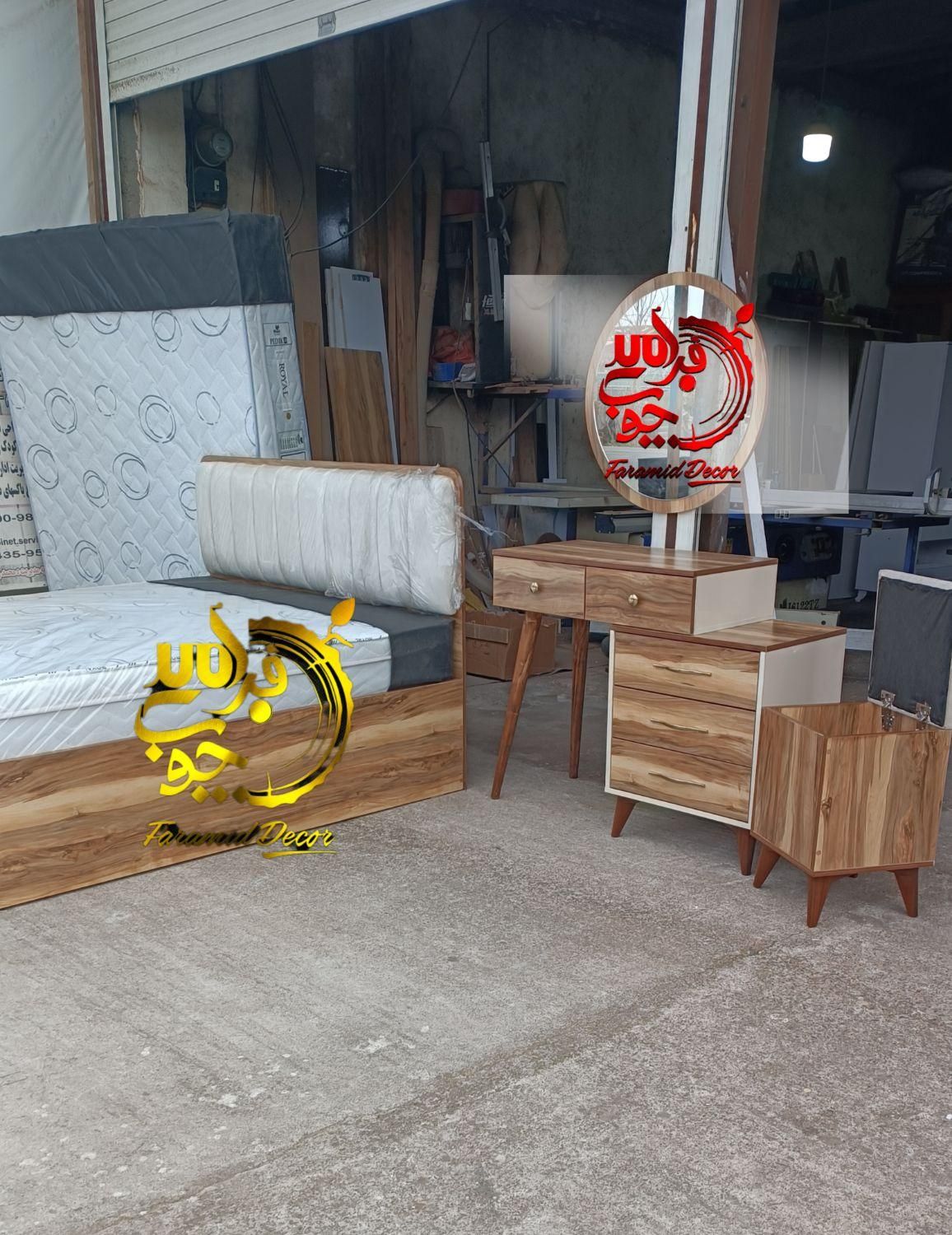 تخت و تختخواب مدل سامیتا**پخش رشت|تخت و سرویس خواب|رشت, استقامت ۲|دیوار