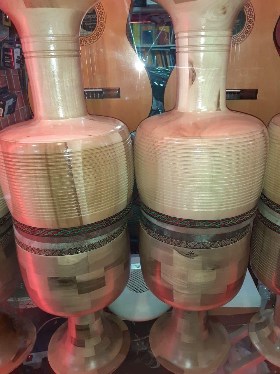 تنبک حلمی چوب گردو پوست شتر|سازهای سنتی|هشتگرد, هشتگرد قدیم|دیوار