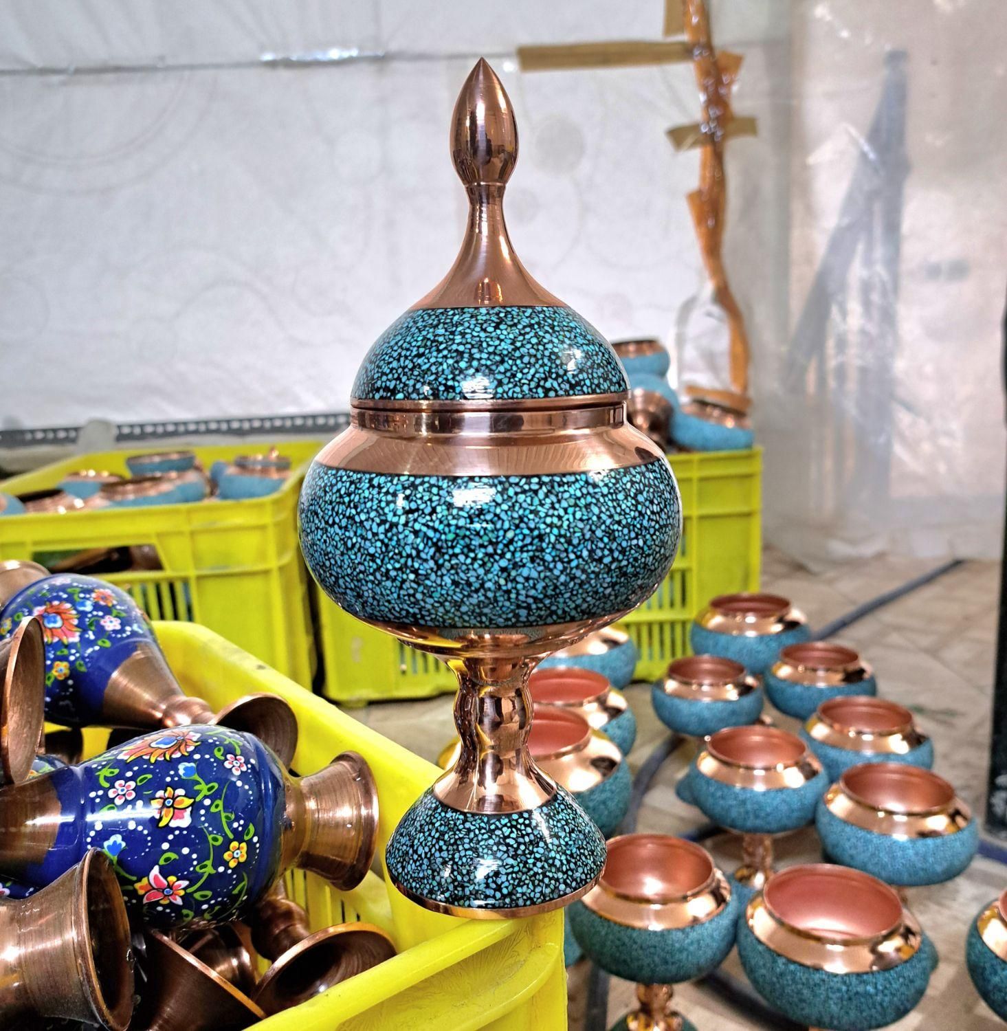 شکلات خوری فیروزه کوبی صنایع دستی|صنایع دستی و سایر لوازم تزئینی|اصفهان, باغ فدک|دیوار