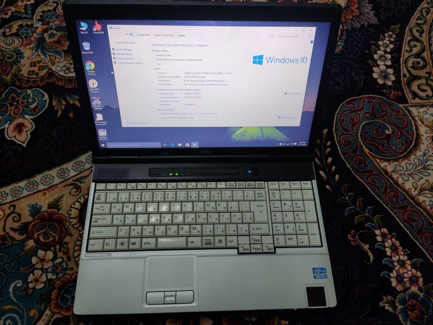 لب تاپ فوجیتسو  i5 نسل ۲|رایانه همراه|مشهد, شهرک شهید رجایی|دیوار
