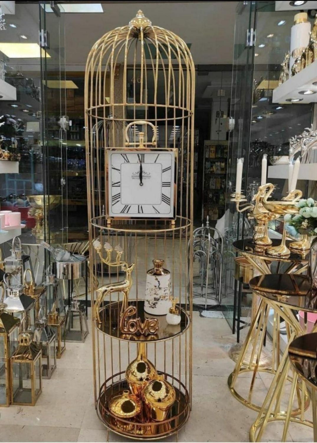 استند کنار سالنی بوفه طرح نیم قفس دکوری ایستاده|صنایع دستی و سایر لوازم تزئینی|آفتاب, |دیوار