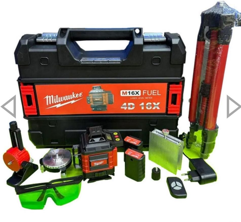 تراز لیزری 360 کنترل میلواکی با لوازم کامل|ابزارآلات|اصفهان, کشاورزی|دیوار