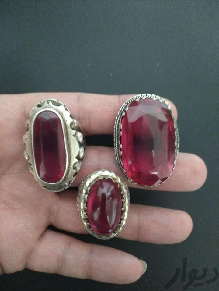 انگشتر نقره 3تا باهم تکی نمیفروشم|جواهرات|خرم‌آباد, |دیوار