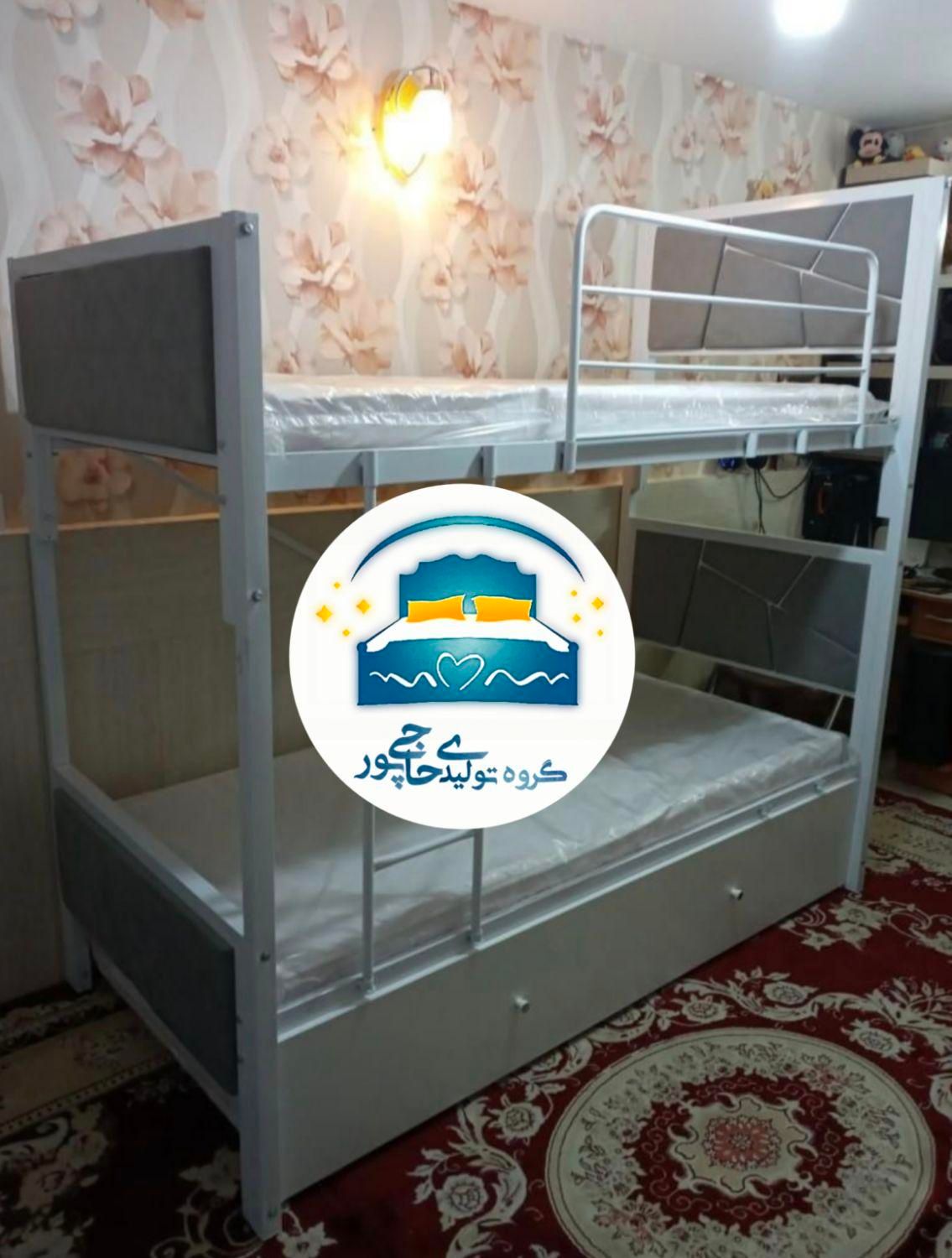 تخت خواب دو طبقه(تختخواب۲دوطبقه مهماندار۳طبقه تیدا|تخت و سرویس خواب|مشهد, حسین‌آباد|دیوار