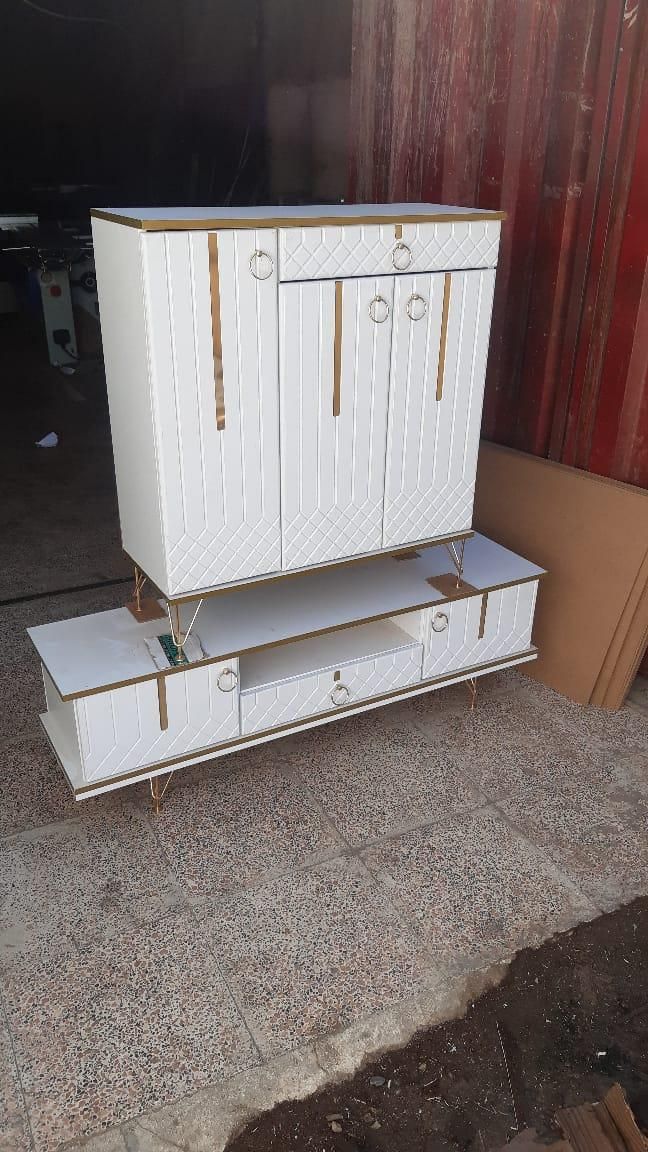 جاکفشی سه در و میز تلویزیون ست|جاکفشی، کمد، دراور|کرج, اسلامآباد|دیوار