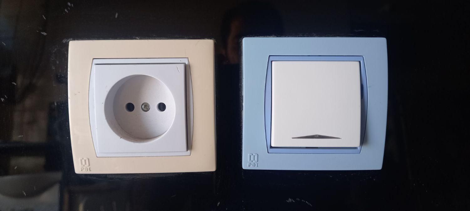 کلیدبرق و پریزبرق(کلید برق پریز برق)|مصالح و تجهیزات ساختمان|خرمآباد, |دیوار