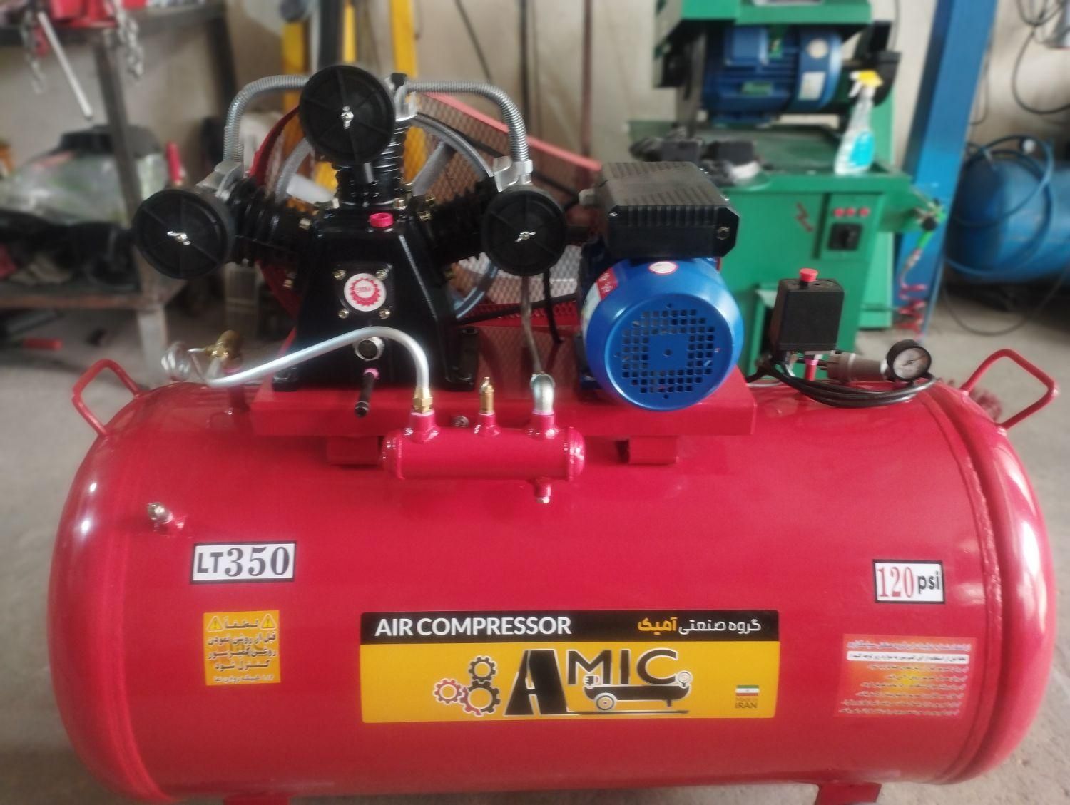 پمپ باد ۳۵۰ با خشک کن سیلندر|ماشینآلات صنعتی|اصفهان, لاله|دیوار