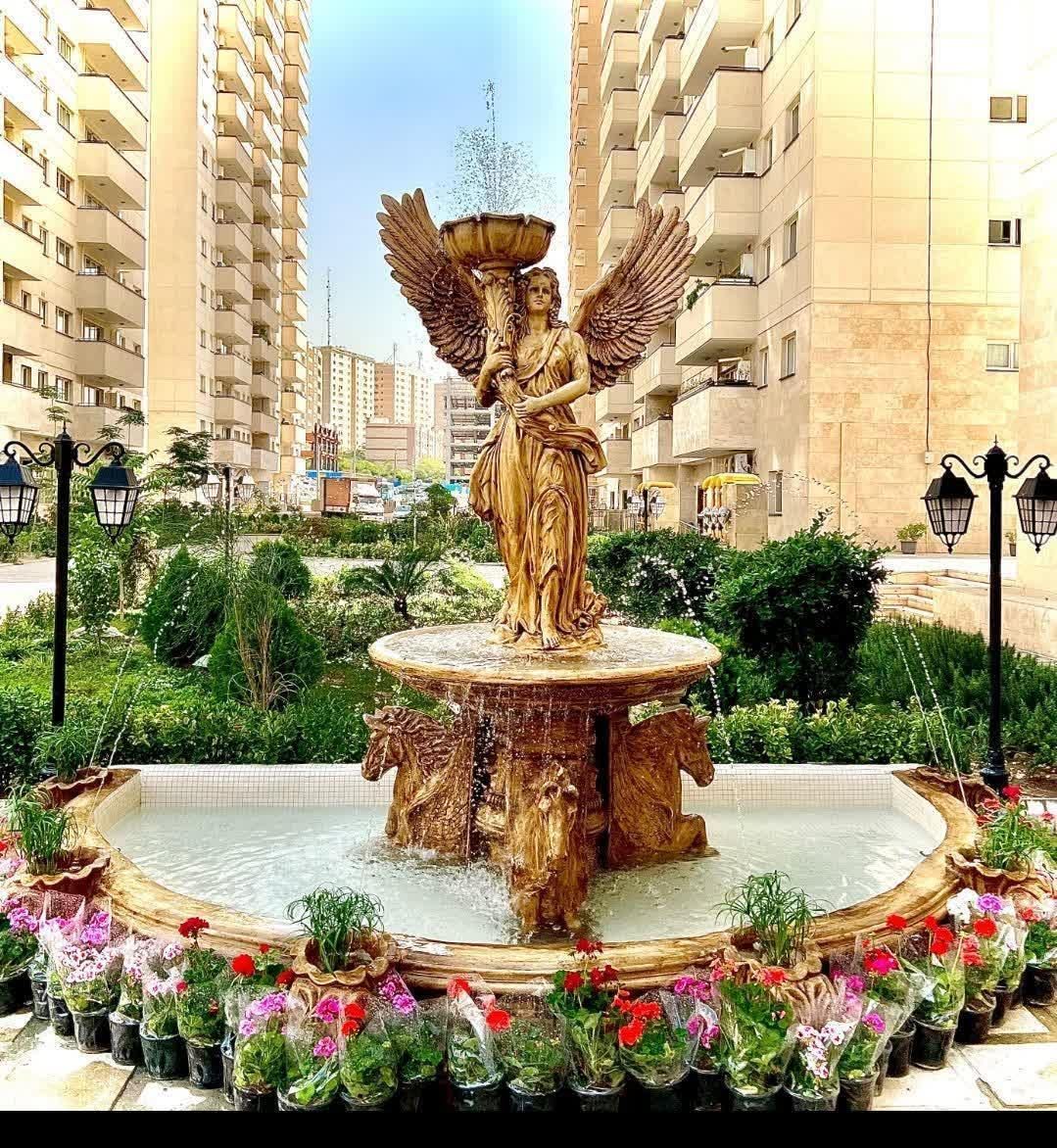 آبنما پاشوردار بتن گلاس مجلل شیک سنگین مقاوم باغی|مصالح و تجهیزات ساختمان|کاشان, |دیوار