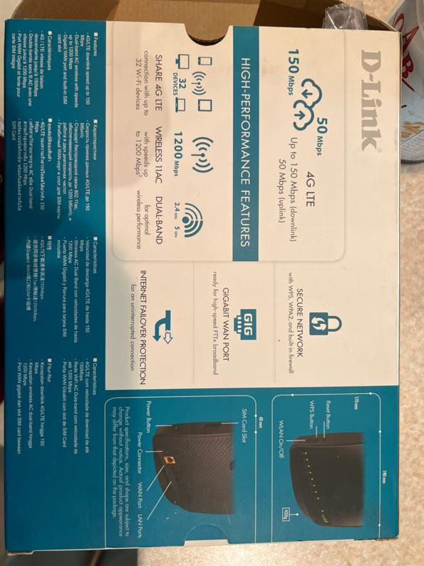 مودم D-Link DWR-953 AC1200 dual band 4G-LTE router|مودم و تجهیزات شبکه|تهران, فرمانیه|دیوار