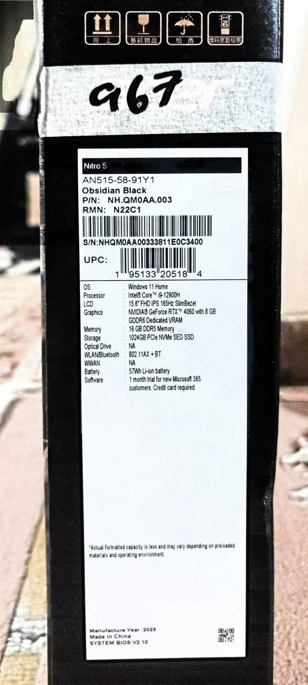 لب تاب حرفه ای ایسر  core i9- 12900H|رایانه همراه|تهران, نیرو هوایی|دیوار