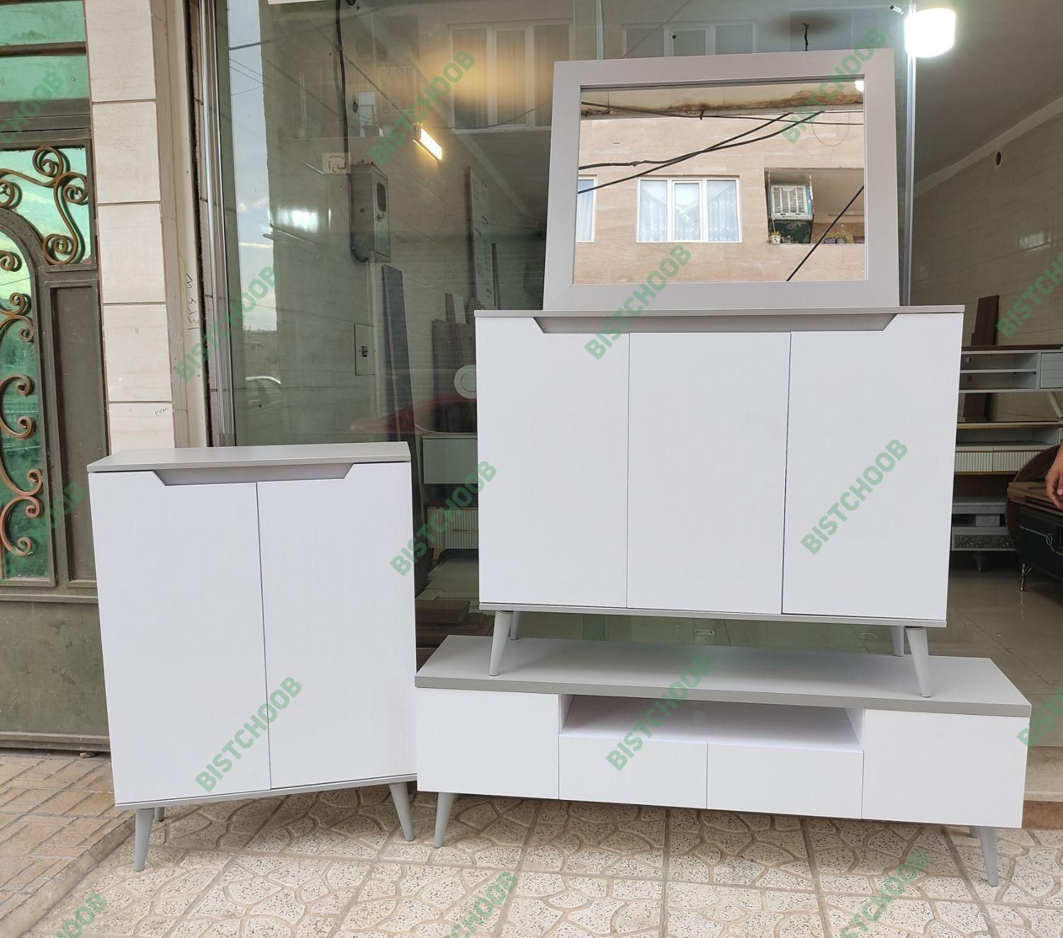 ست کنسول میز تلویزیون ۲۳|بوفه، ویترین، کنسول|کرج, پیشاهنگی|دیوار