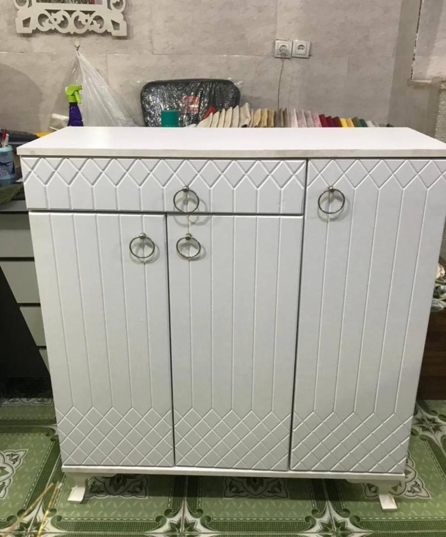 جاکفشی سه درب کشودار mdf|جاکفشی، کمد، دراور|چهاردانگه (تهران), |دیوار