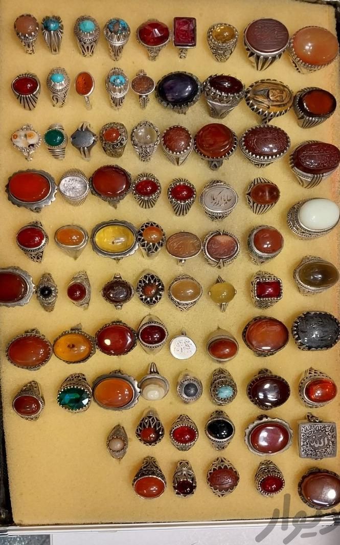 تعدادی انگشترهای نقره، کلکسیونی|جواهرات|تهران, نارمک|دیوار