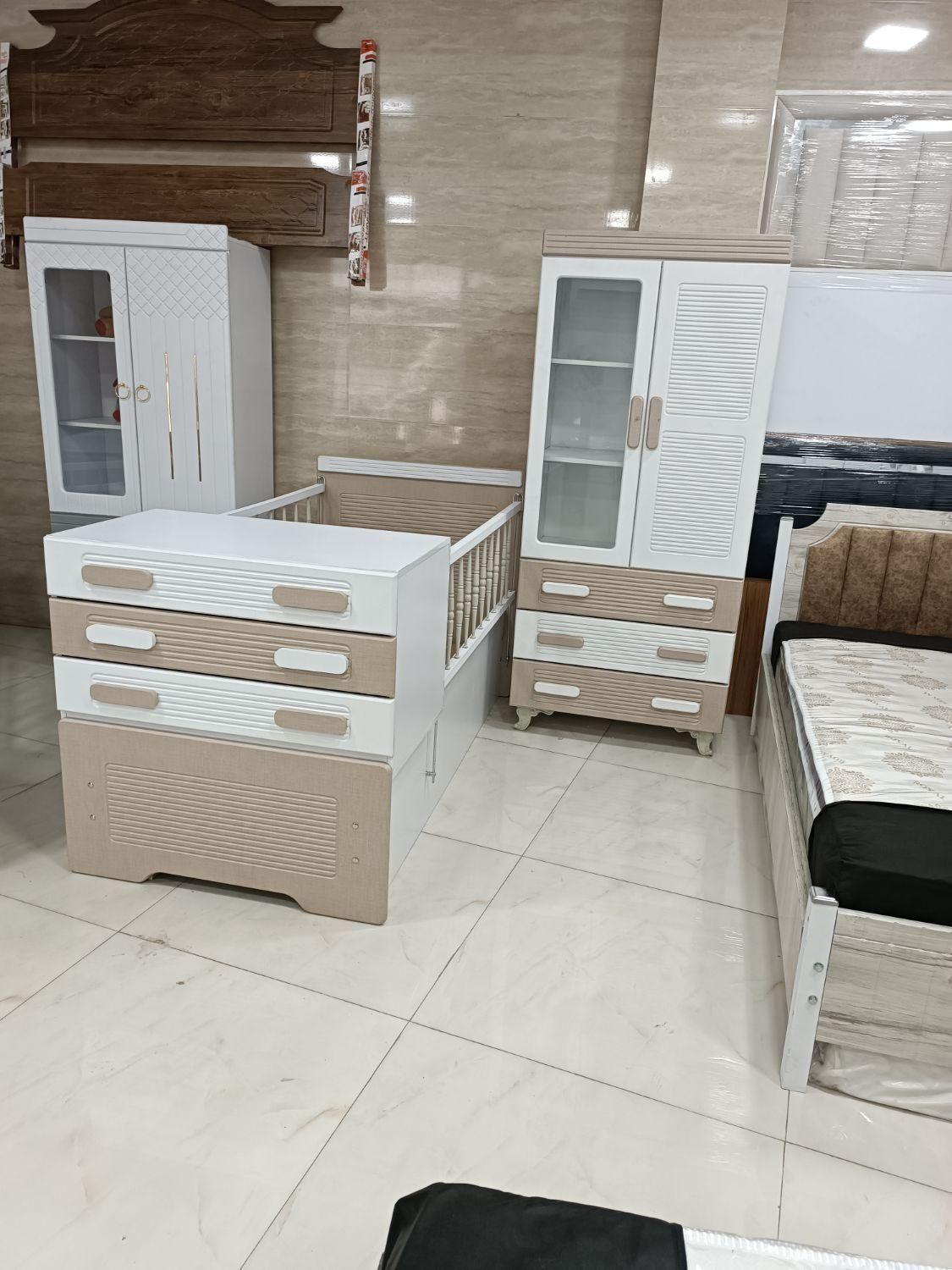 سرویس خواب کودک زیبا|تخت و سرویس خواب|رشت, استقامت ۱|دیوار