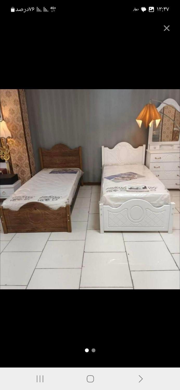 تخت وکیوم ۳. تخت تک نفره وکیوم۳|تخت و سرویس خواب|خرمآباد, |دیوار