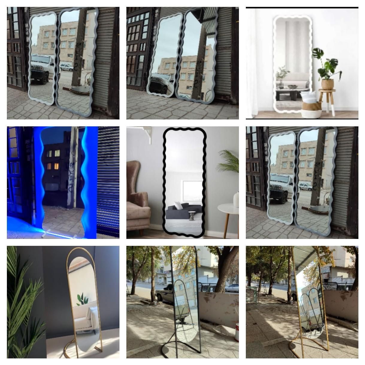 آینه دکوراتیو U|آینه|تبریز, |دیوار