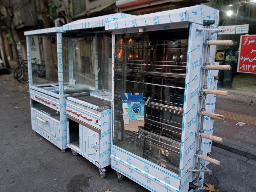 دستگاه فر مرغ بریان ساندویچی صنعتی جوجه گردان برش|کافی‌شاپ و رستوران|اهواز, کوی طلاب|دیوار