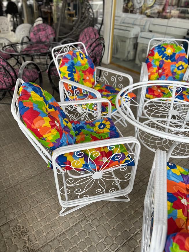 میز و صندلی باغی و اتش دان فلزی گازی و ذغالی|میز و صندلی غذاخوری|سنگر, |دیوار