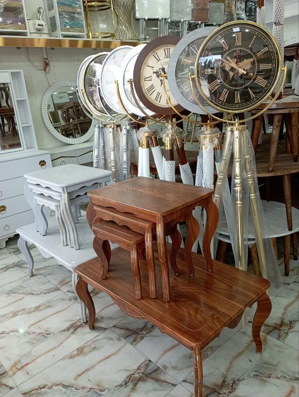 ساعت و جلومبلی صنایع چوب و فلز حنفی|مبلمان خانگی و میز عسلی|قم, نیروگاه|دیوار