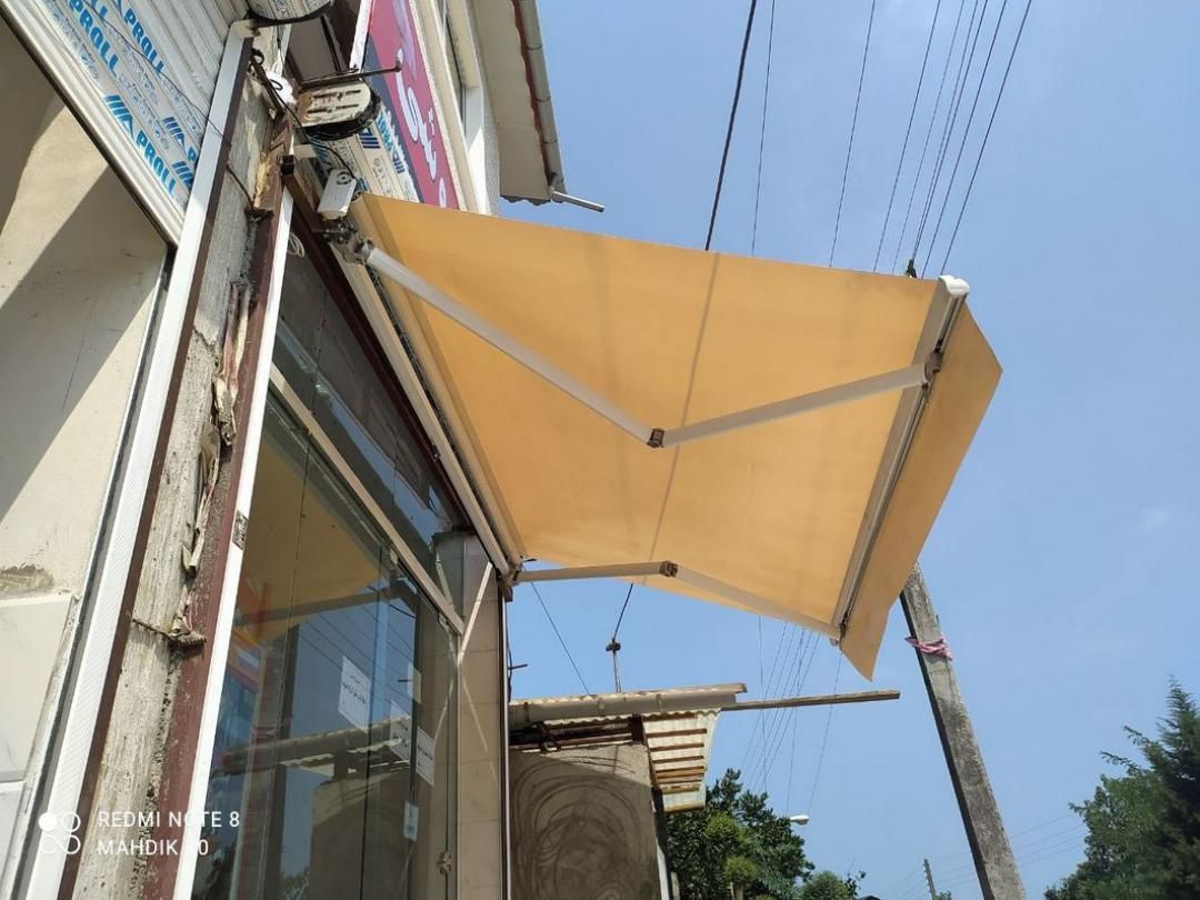 سایبان برقی اتوماتیک.سایبان دستی.آفتابگیر.بارانگیر|خدمات پیشه و مهارت|تنکابن, |دیوار