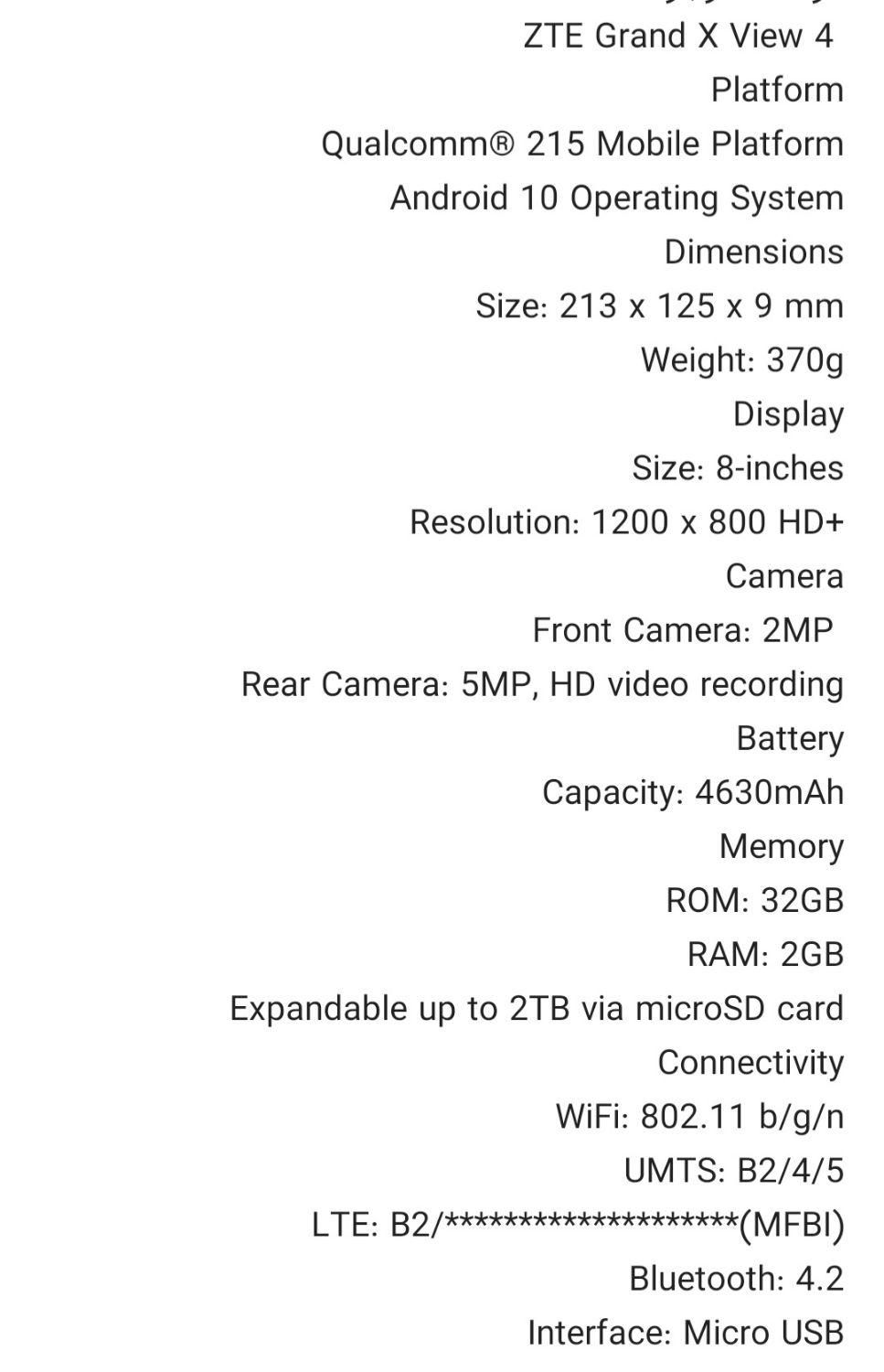 تبلت ۸ ZTE grand x4|تبلت|تهران, سازمان آب|دیوار