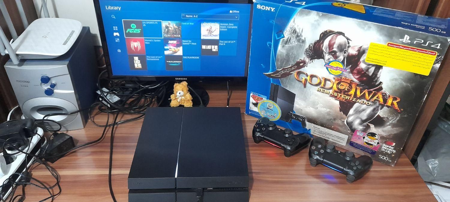 کنسول ps4 فت ۵۰۰ گیگ فول گیم ۲دسته اصلی|کنسول، بازی ویدئویی و آنلاین|تهران, منیریه|دیوار