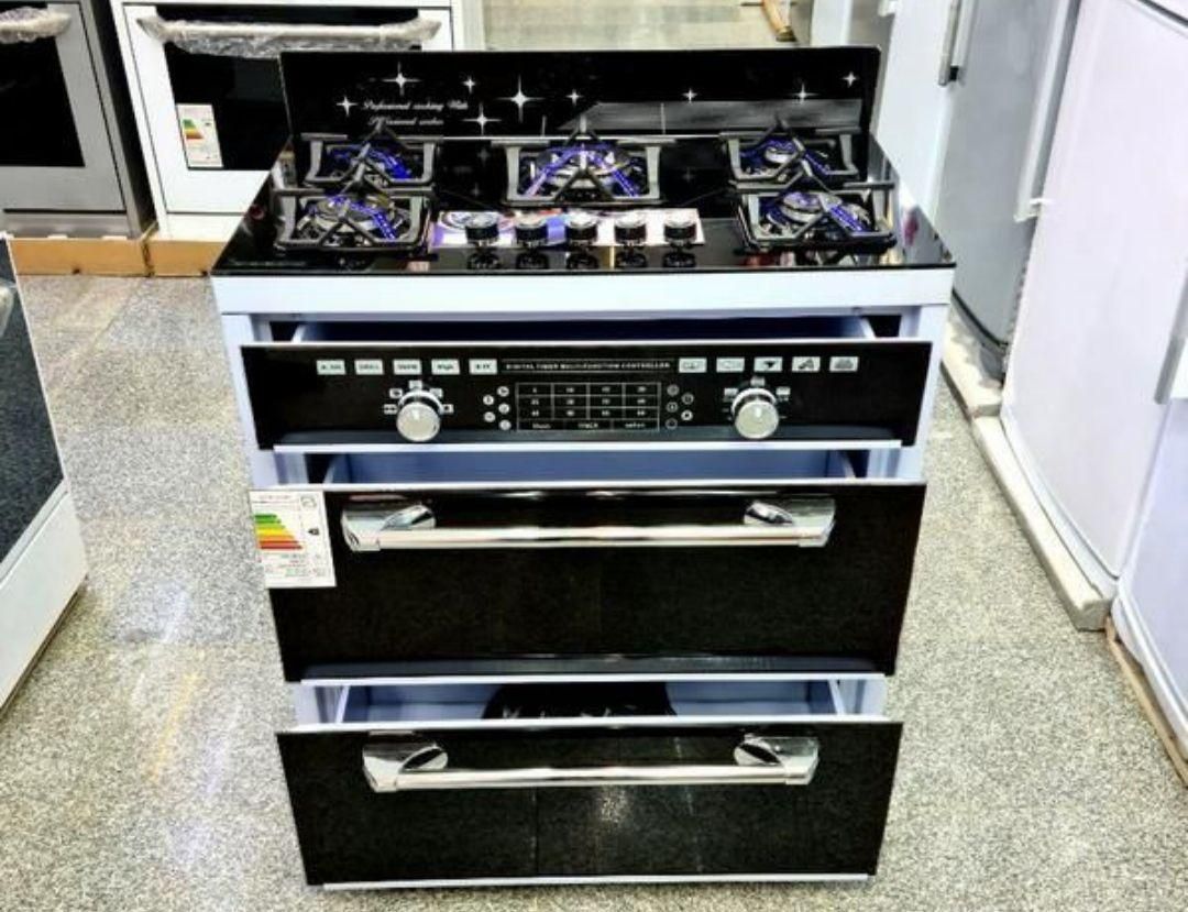 اجاقگاز طرح ۵شعله فر تکنوجنرال ۳کشوصفحه شیشه|اجاق گاز و لوازم برقی پخت‌وپز|اندیشه, |دیوار